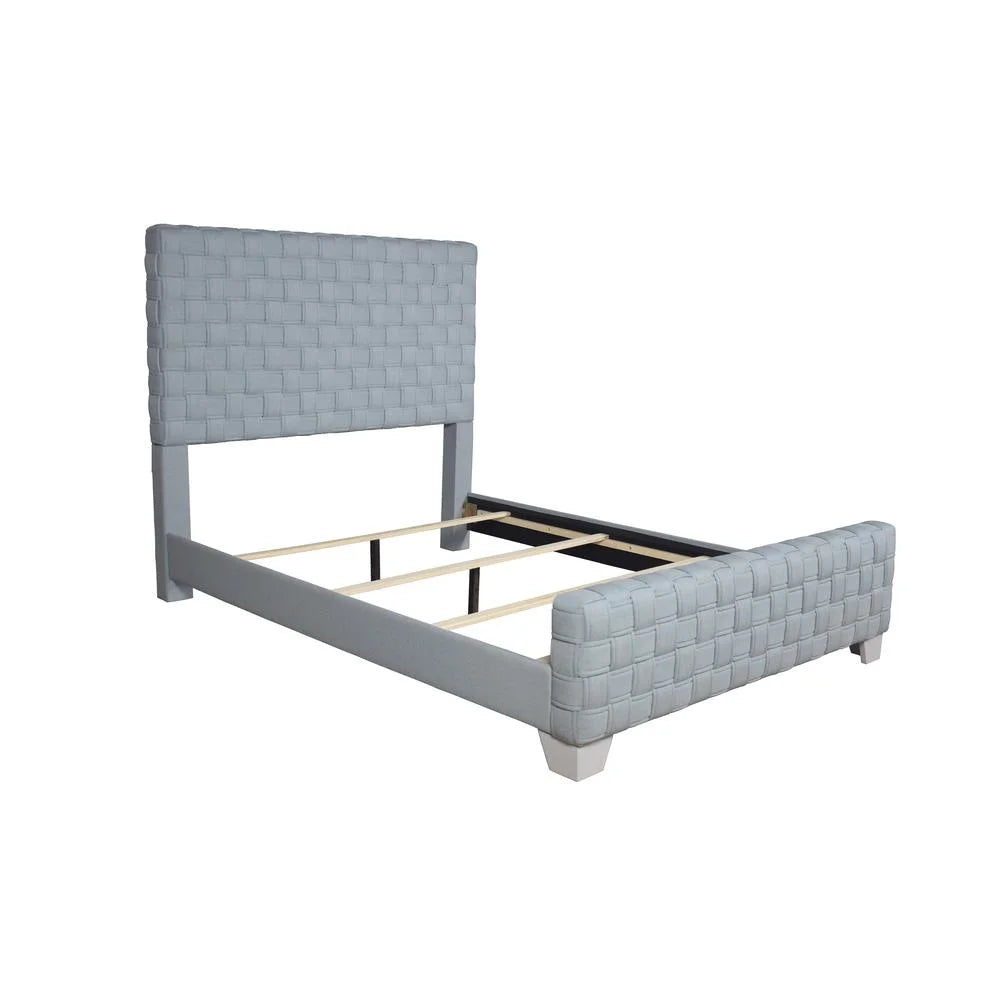 Chenille Upholstered Bed W6041