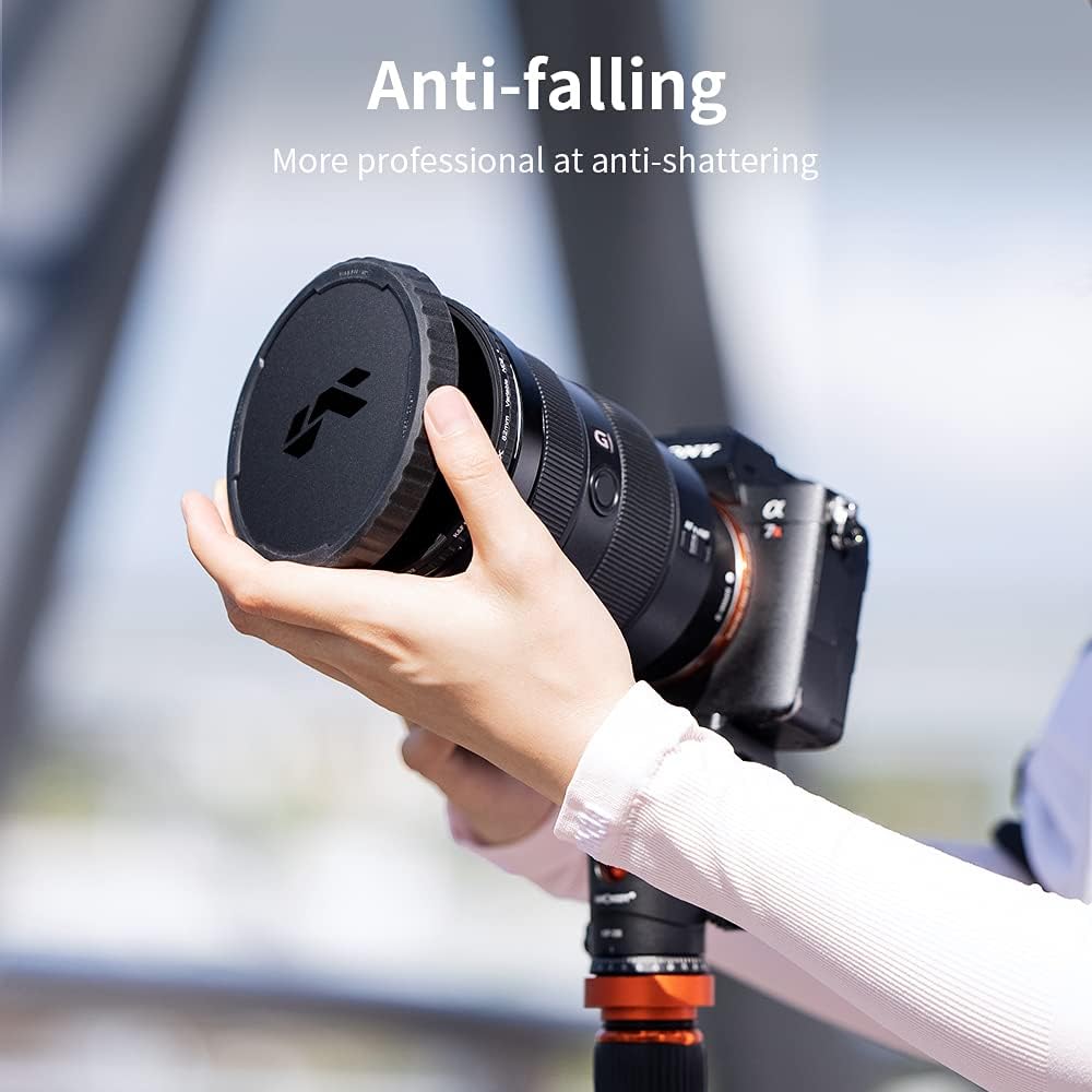67mm Variable ND Lens Filter & Filter Cap Kit (2 Pcs) Adjustable Neutral Density ND2-ND32 with TPU Filter Cap C530