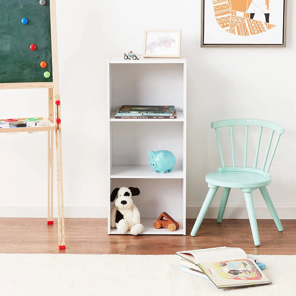 White 3-Shelf Bookcase C8158