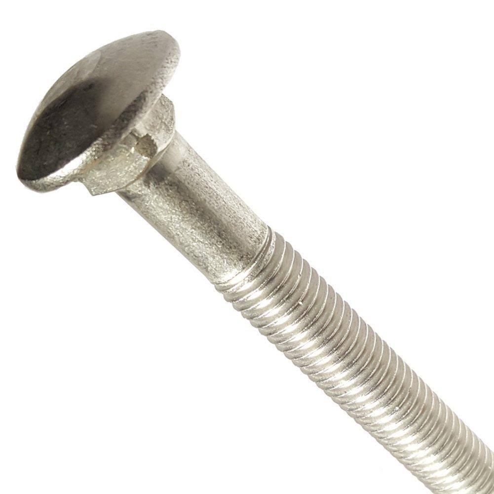 1/2-13 x 18x22 Partially Threaded Stainless Steel Carriage Bolts Qty 5 U495663