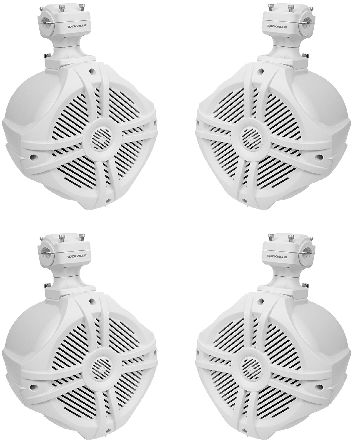 White 6.5" 250w Marine Wakeboard Tower Speakers N292785