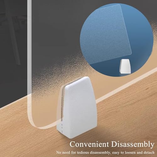 Acrylic Free Standing Privacy Screen, 80x30cm Q520055