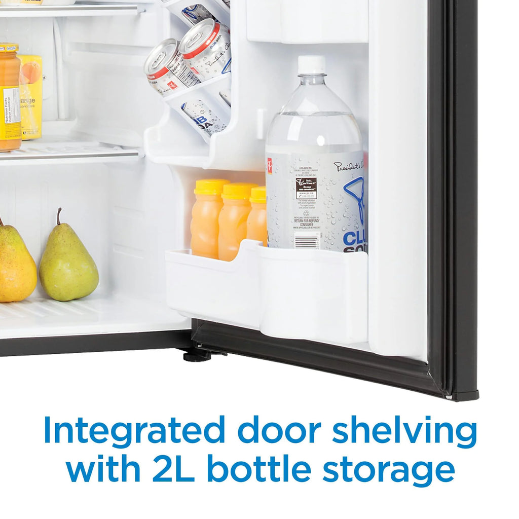 2.6 Cubic Feet Compact Freestanding Refrigerator, Black Y4125
