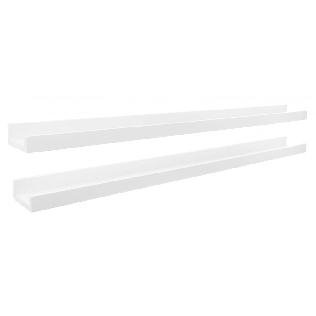 Set of 2 White Engineered Wood Frame Ledge L9440