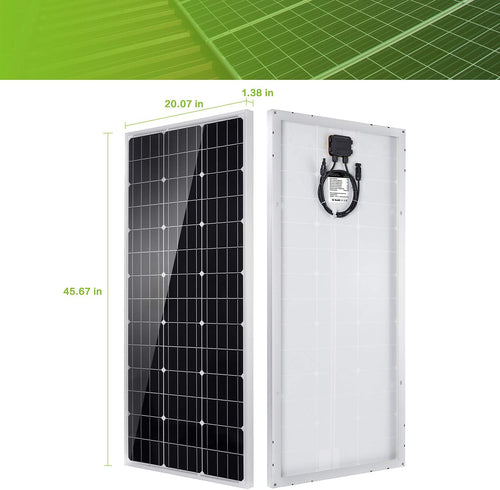 100 Watt 12 Volt Monocrystalline Solar Panel Kit C96005