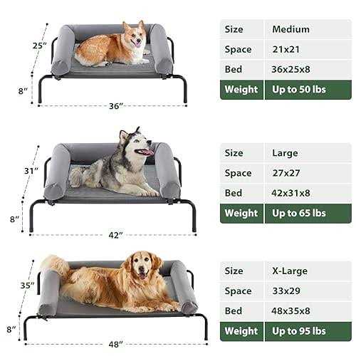 Large Elevated Cooling Dog Bed V321164