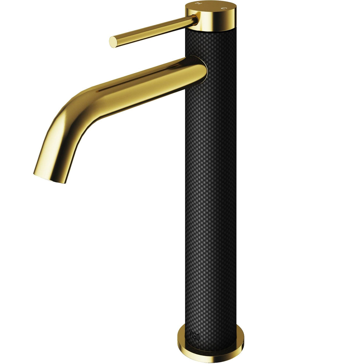 Matte Gold Matte Black Vessel Bathroom Faucet Z427158