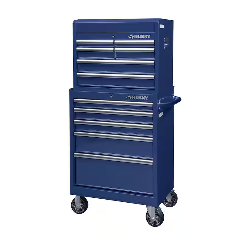 11 Drawer Tool Chest and Cabinet, Blue I6432
