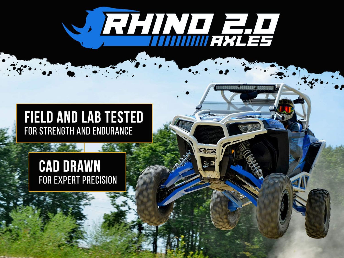 SuperATV Heavy Duty Rhino 2.0 Stock Length Axle for Polaris RZR 800 S / 4 800 (2009-2014) - REAR - 2X Stronger Than Stock I419479