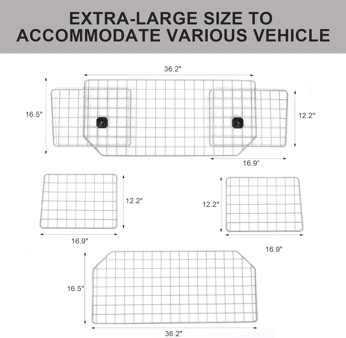 Heavy-Duty Adjustable Wire Mesh Pet Barrier X826351