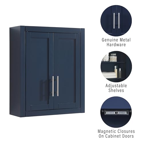 White Wall Mounted Bathroom Storage Medicine Cabinet with Shelves Q54086