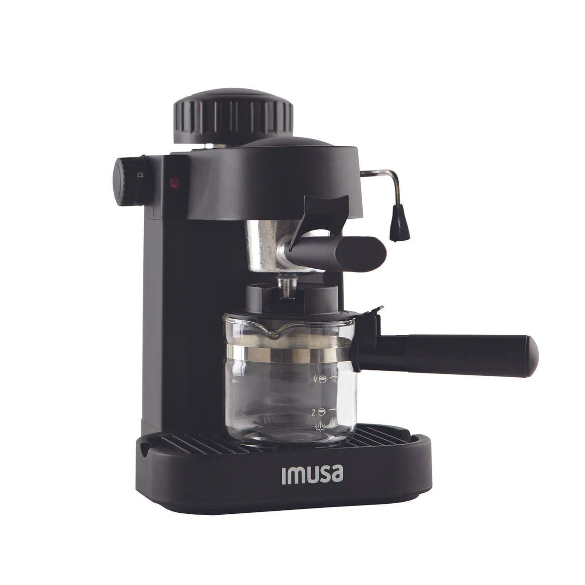 4 Cup Capacity Electric Espresso Cappuccino Maker 800 Watts Black M26639
