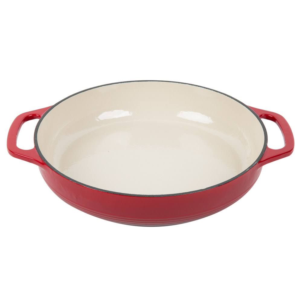 Red Cast Iron Casserole Dish 3.6 qt Z785