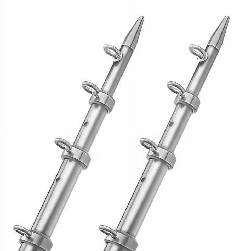 18' Aluminum Tele-Outrigger Poles 1-1/2" Silver N352476