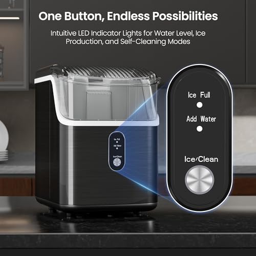 Countertop Nugget Ice Maker with Chewable Ice, 35lbs/Day V7111
