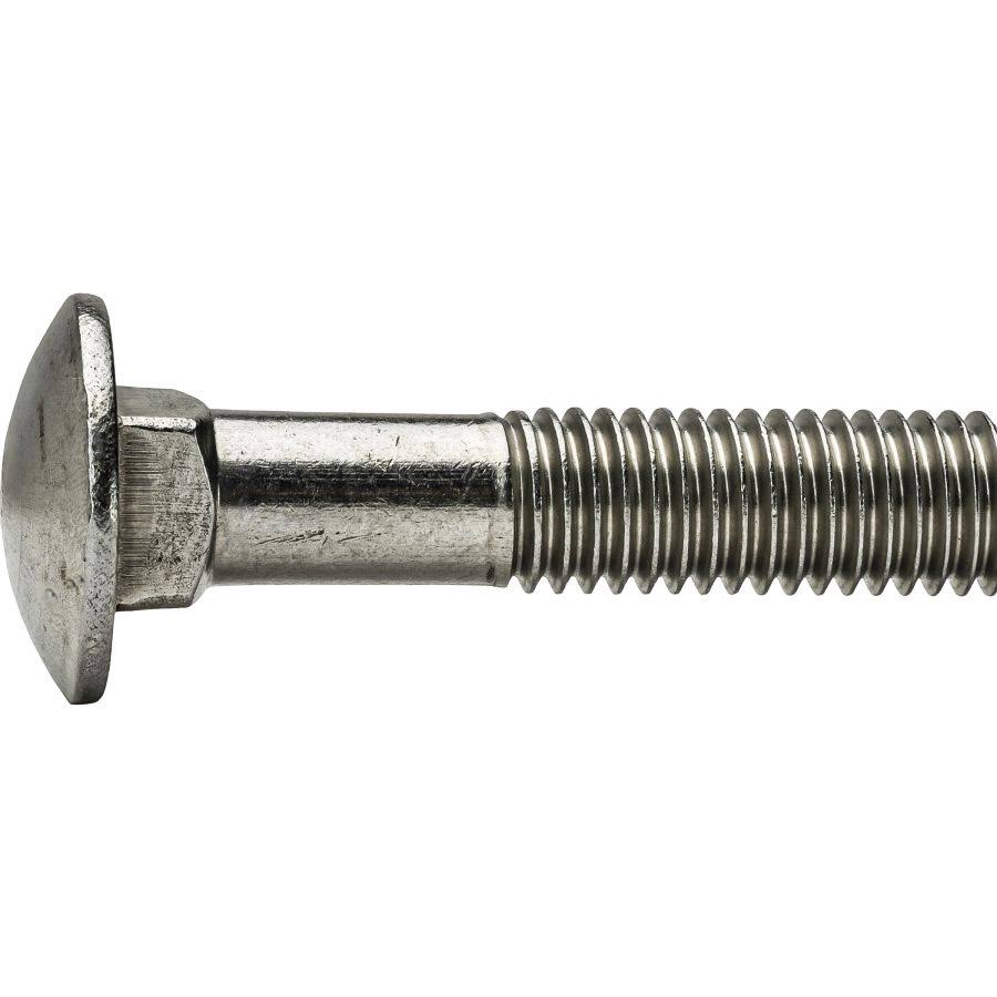 1/2-13 x 18x22 Partially Threaded Stainless Steel Carriage Bolts Qty 5 U495663