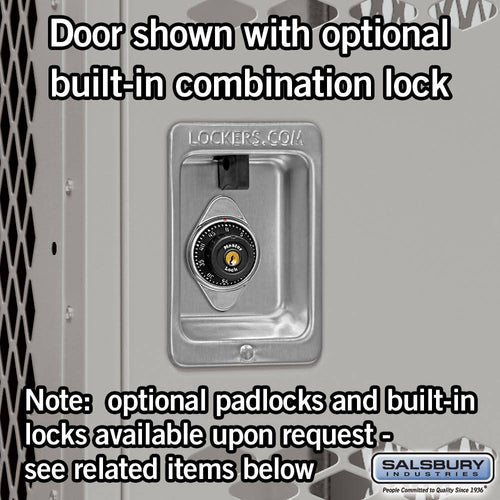 12x22 Wide Double Tier Vented Metal Locker R353743