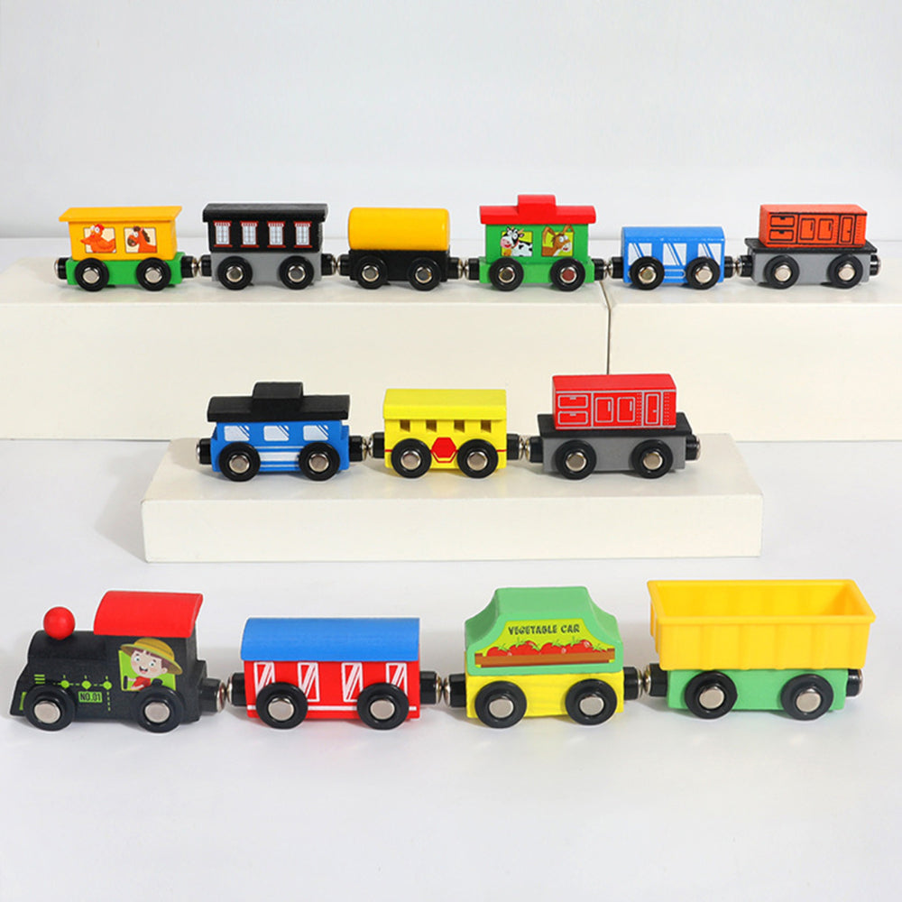 Wooden Train Toys Assembling Blocks Toy Y70409