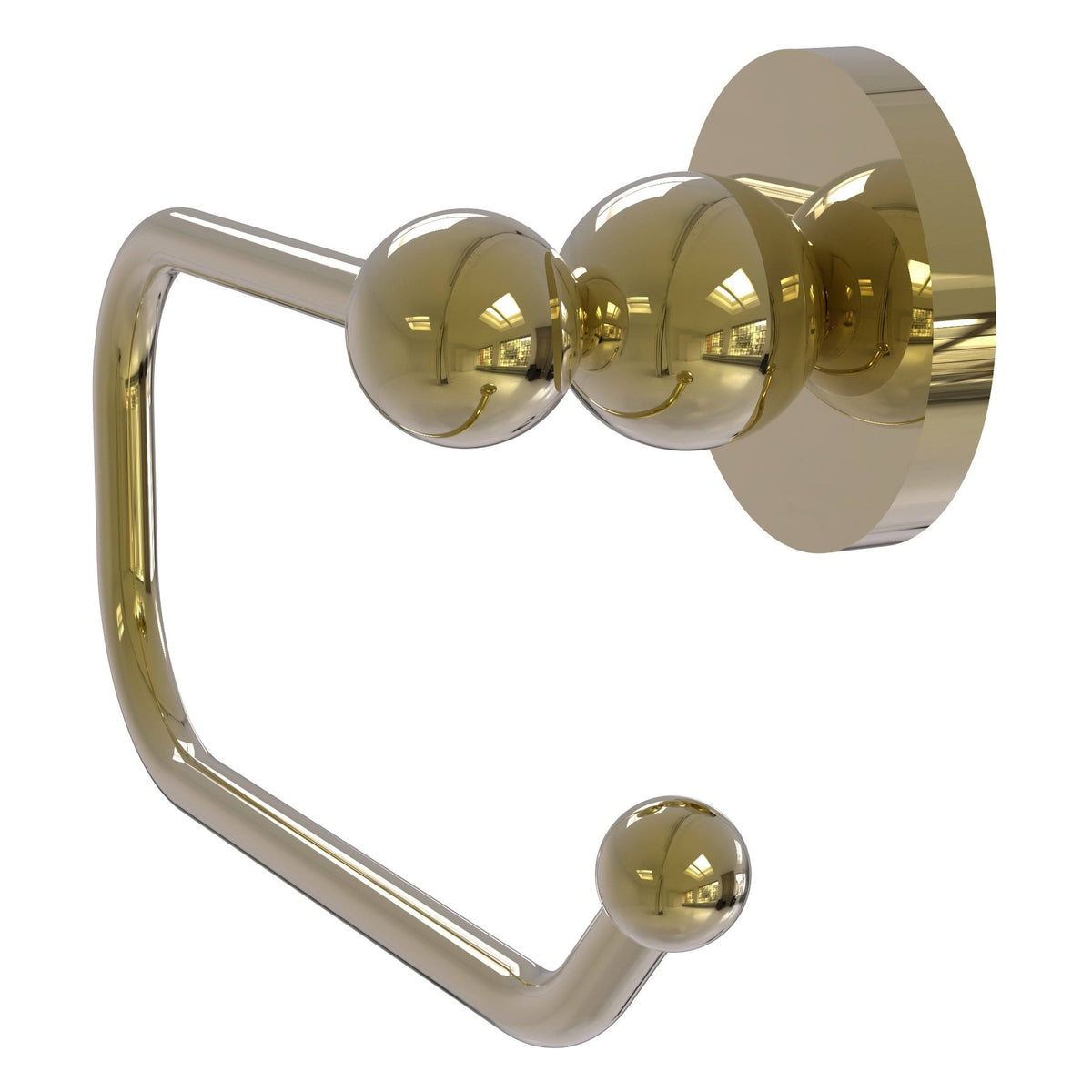 Unlacquered Brass Single Post Toilet Paper Holder P592