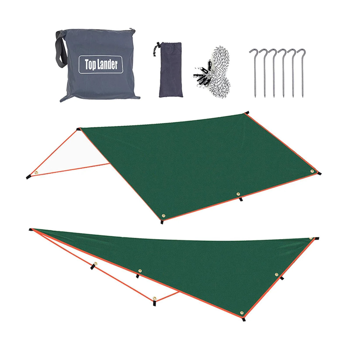 Green Waterproof Tent Tarp 300x500cm Q547853
