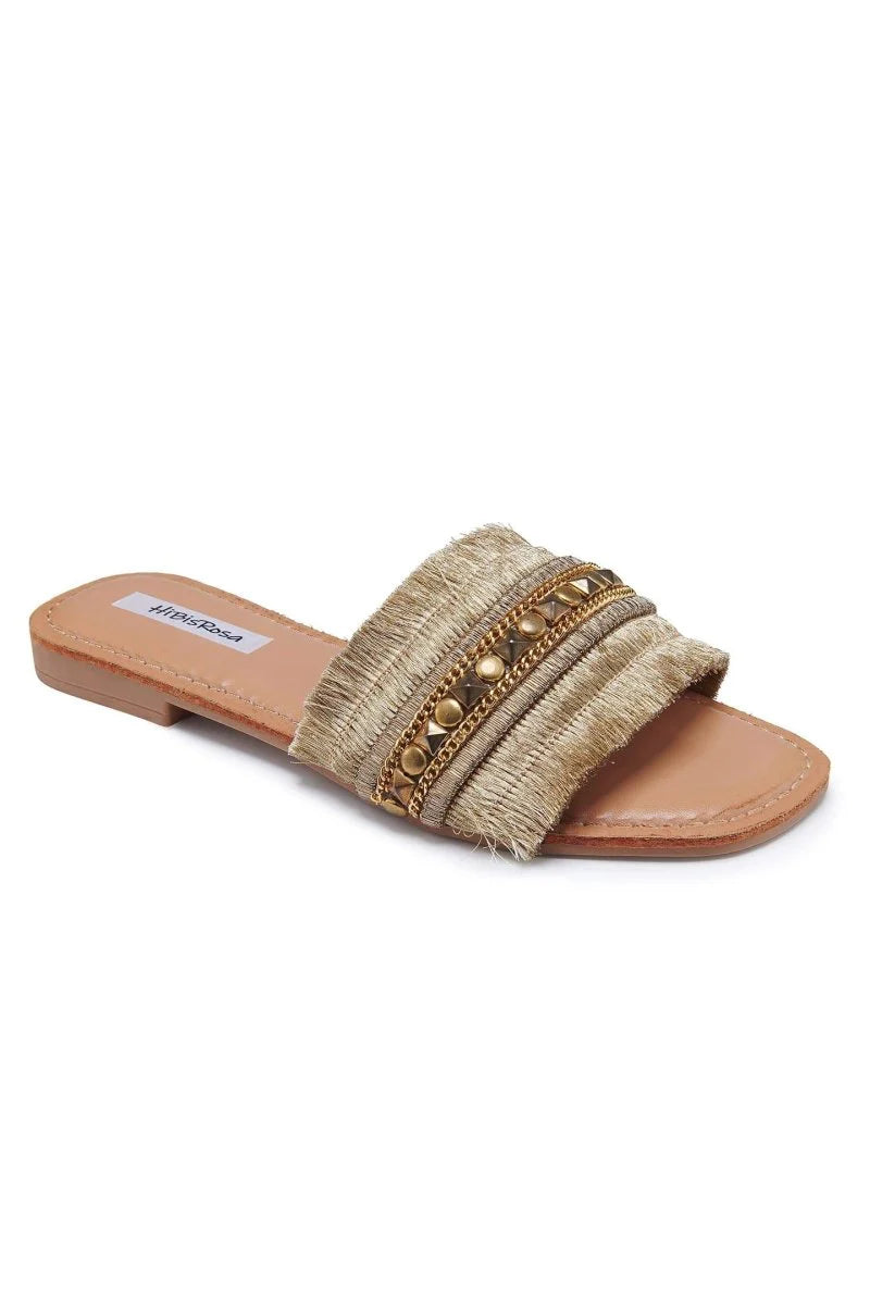 Metal Flat Sandals B893651
