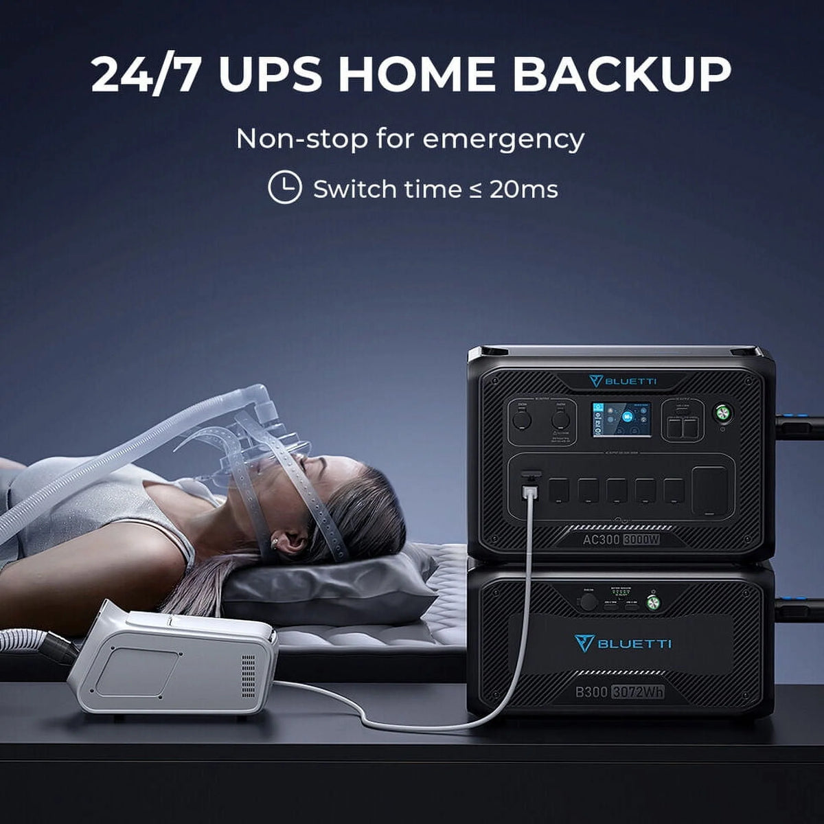 3072Wh LiFePO4 Power Station S644174