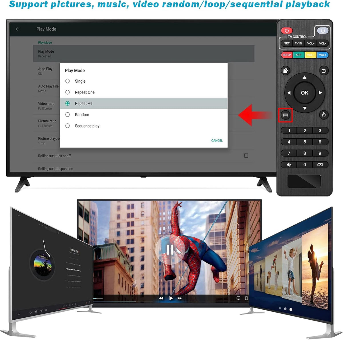 4K 60hz MP4 Media Player with HDMI AV Out V3535