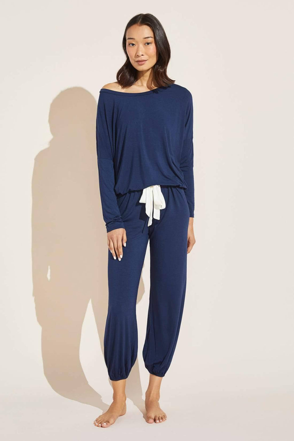 Navy Ivory Modal Slouchy PJ Set X54803