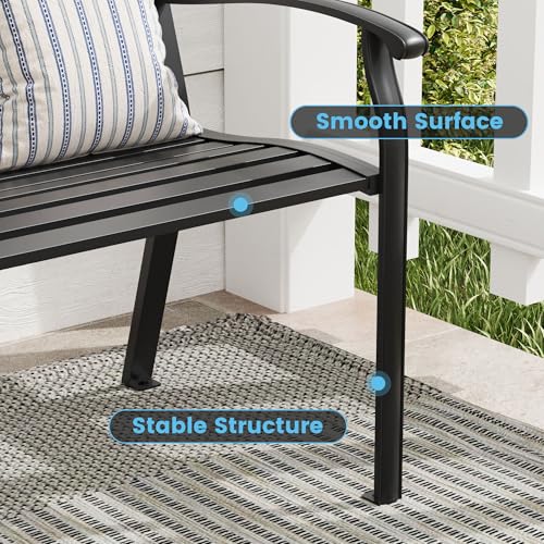50 inches Metal Outdoor Bench V2176