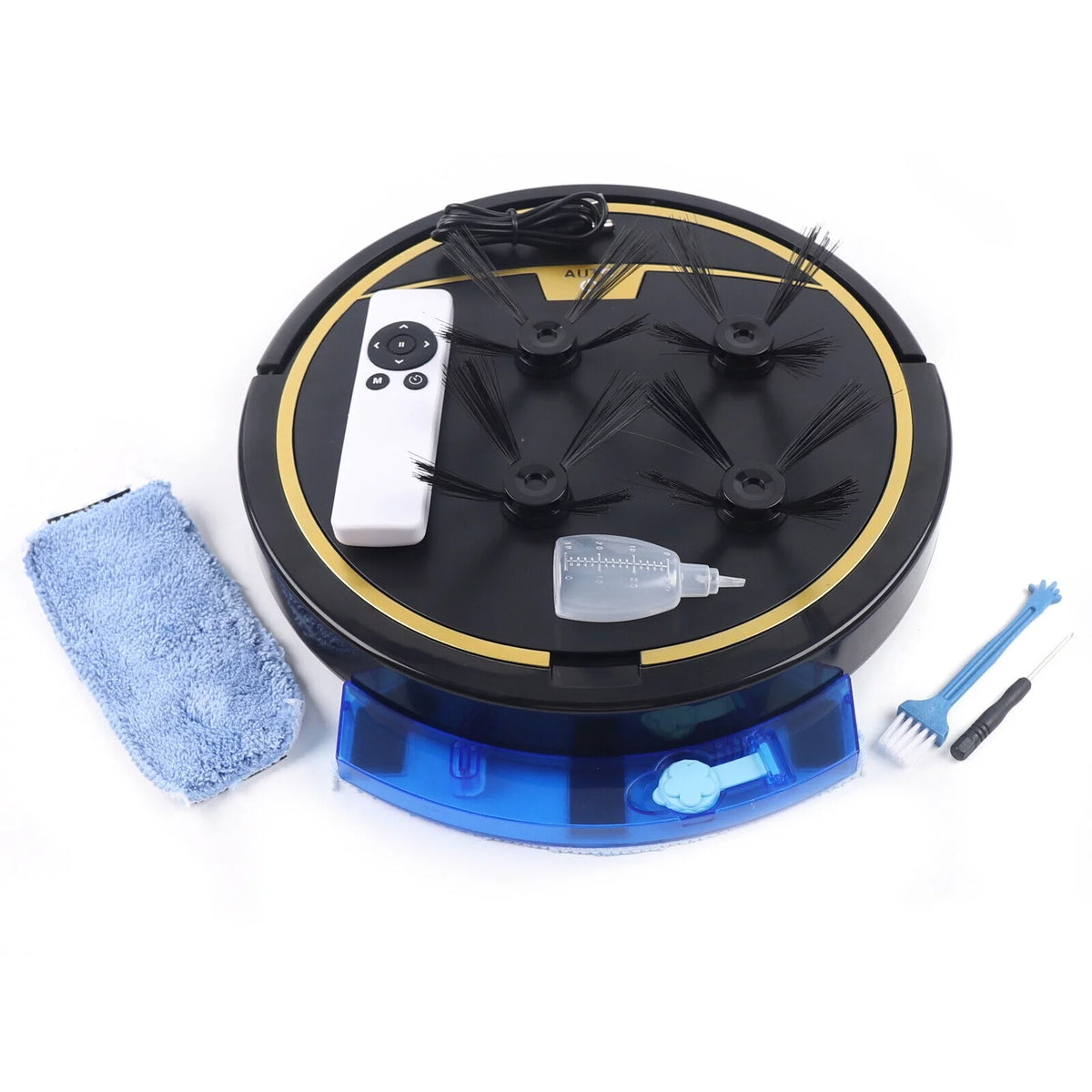 15W Rechargeable Black Robot Vacuum Cleaner 3in1 X803
