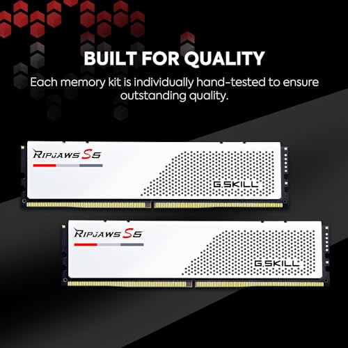 DDR5 RAM 32GB (2x16GB) 6000MT/s CL36-44-44-96 1.35V Desktop Computer Memory UDIMM Matte Black G5213