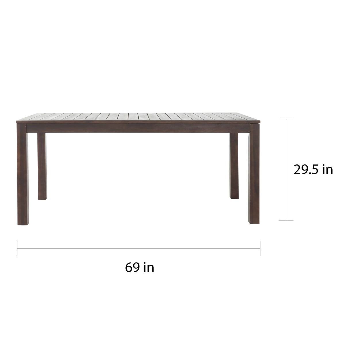 Acacia Wood Rectangle Dining Table H6253