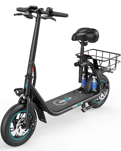 Electric Scooter with Basket J10284