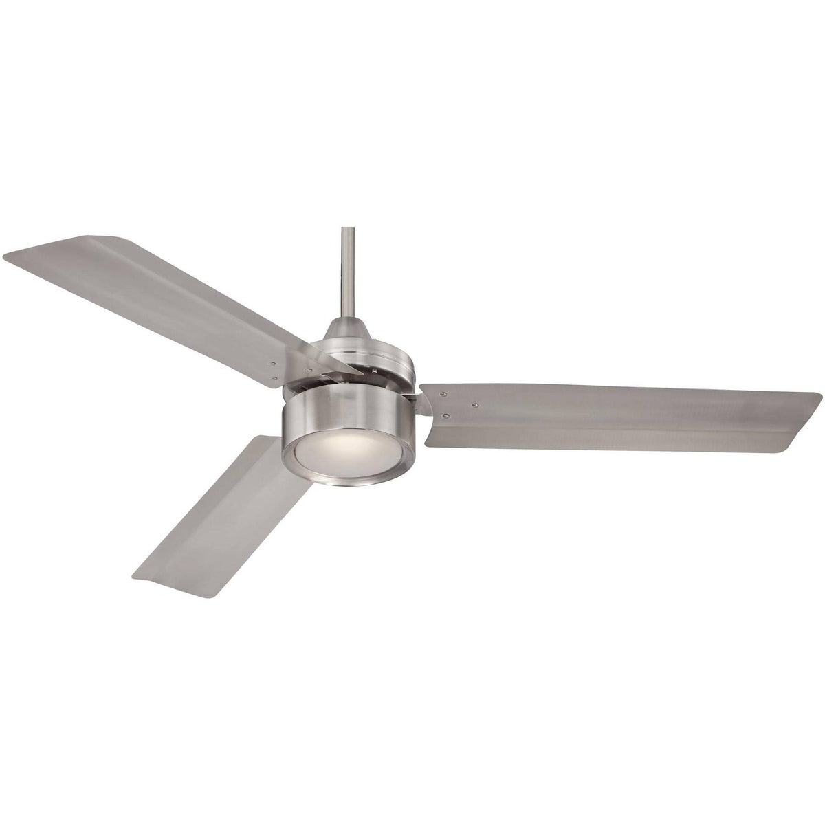 Brushed Nickel Indoor Ceiling Fan with Light LED Remote Control D6109