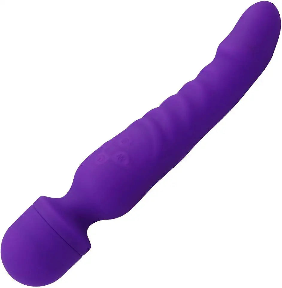 Super Silent Waterproof Realistic Dildo Vibrator 10 Modes Purple Z214549