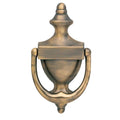 Colonial Door Knocker Satin Brass/Black F20686
