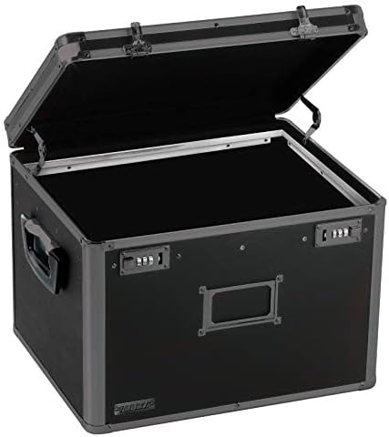 Locking File Storage Chest, Tactical Black, Pack of 2 F561