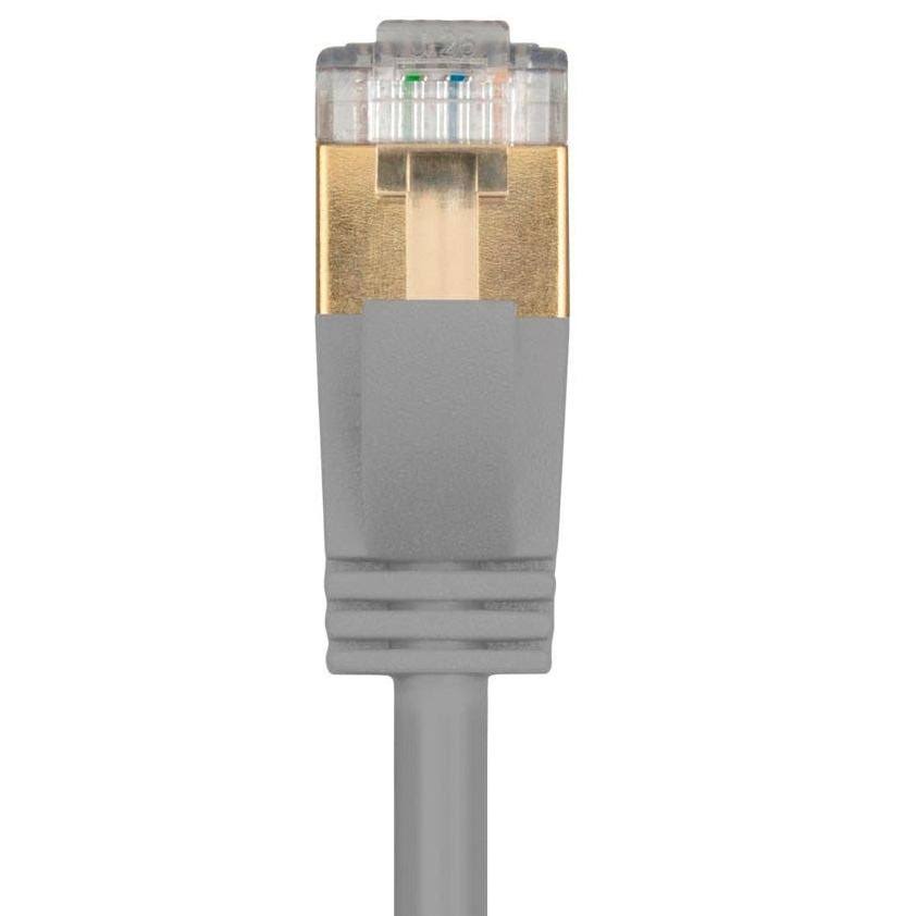 SlimRun Cat6a Ethernet Patch Cable, RJ45, STP, 36awg, 30ft Z81900