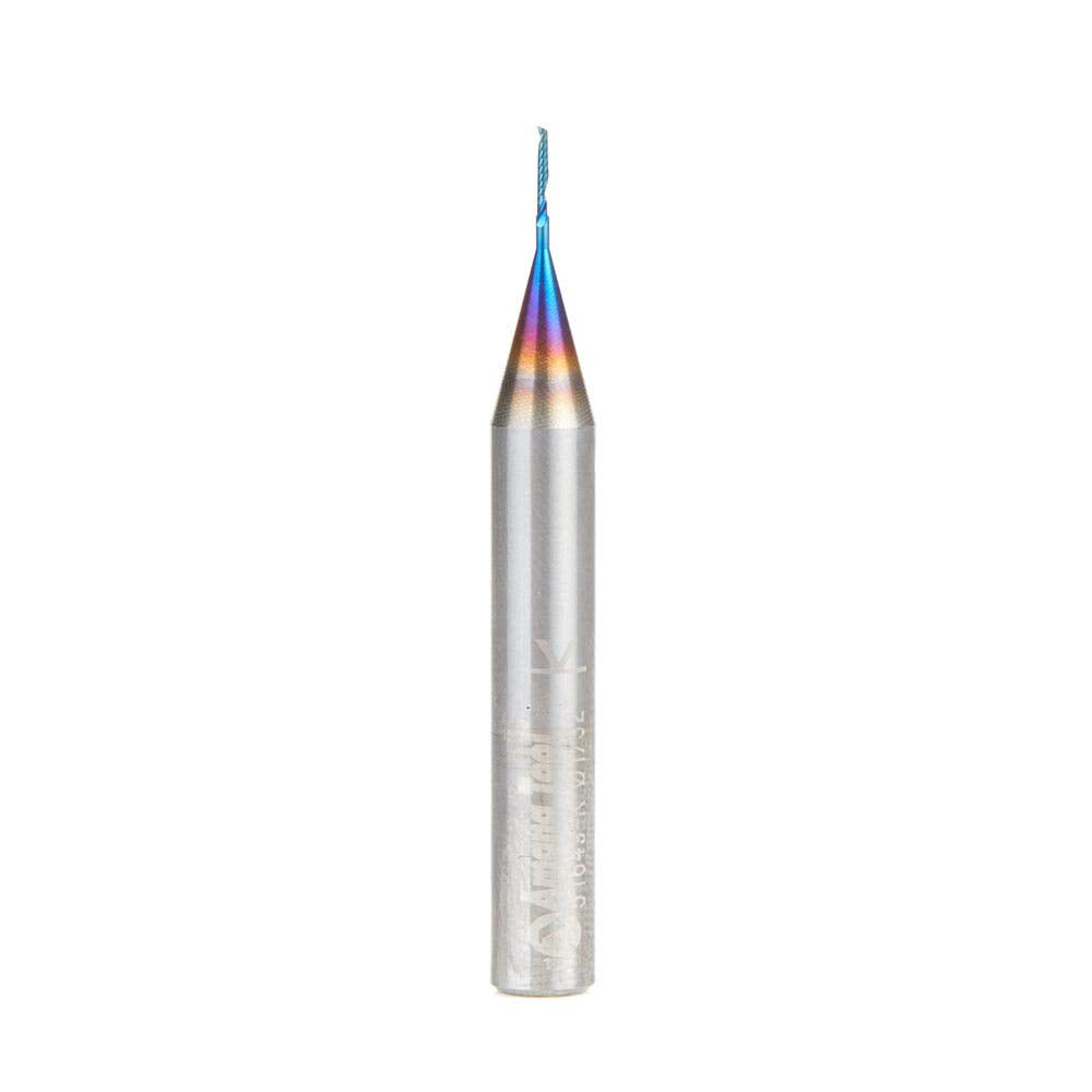 Solid Carbide Spiral CNC Router Bit 1/32 Dia 1/4 Shank G688415