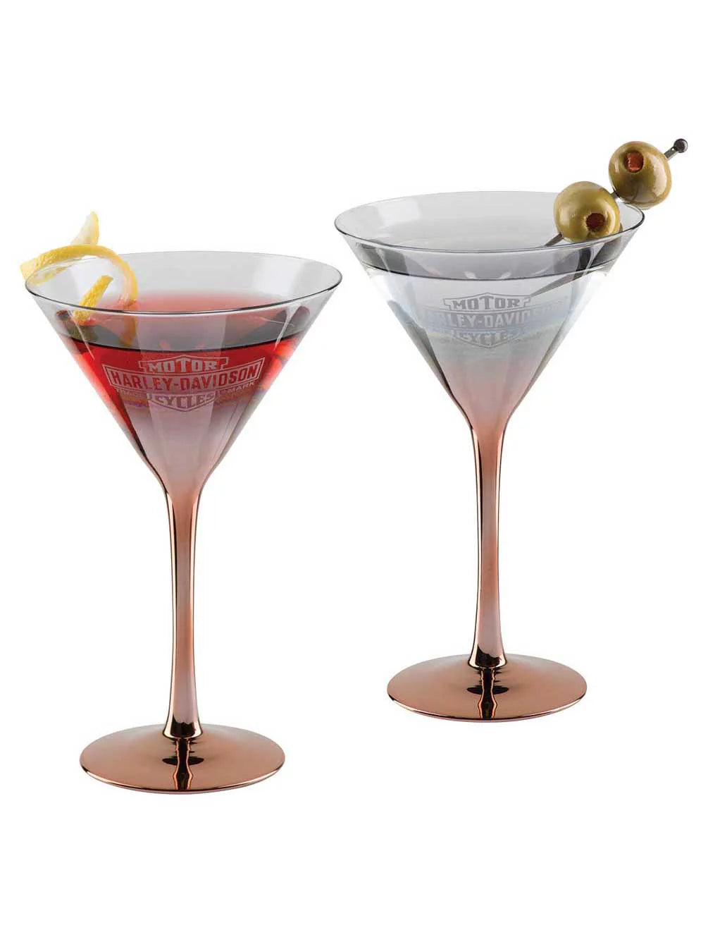 Copper Ombre Martini Glass Set J34712