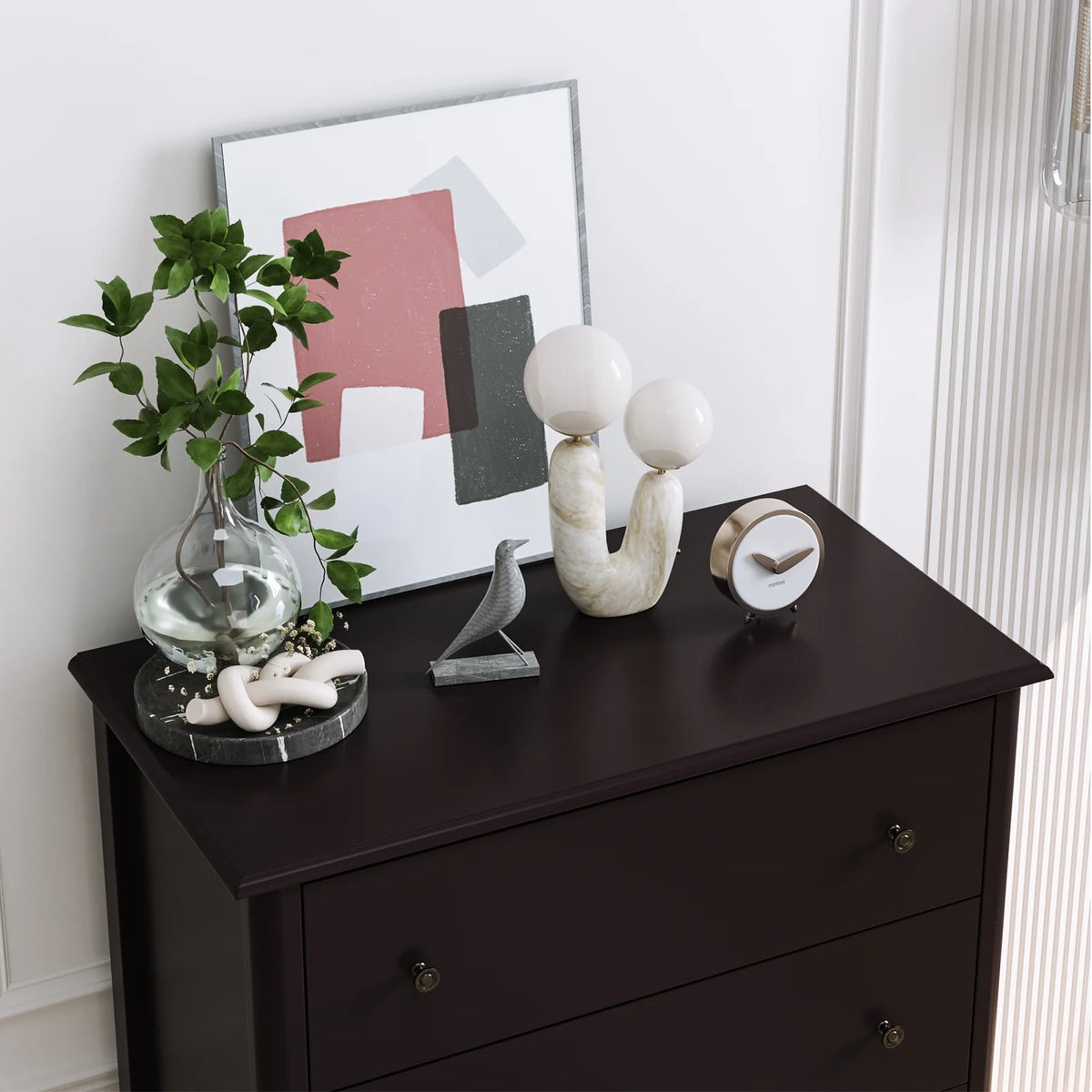 White 4 Drawer Dresser L575907