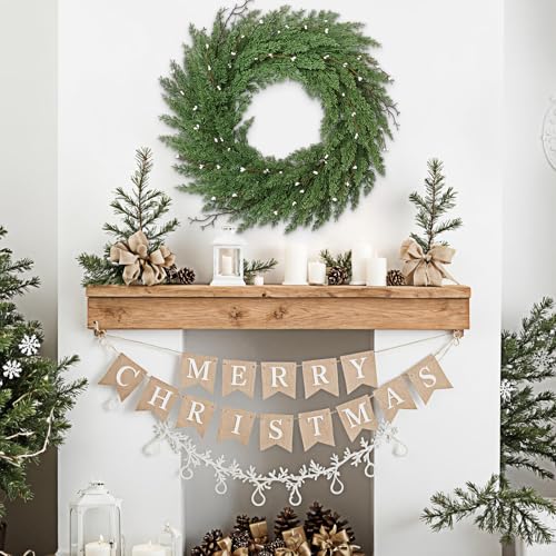 22 Inch Green Artificial Christmas Wreath X601365