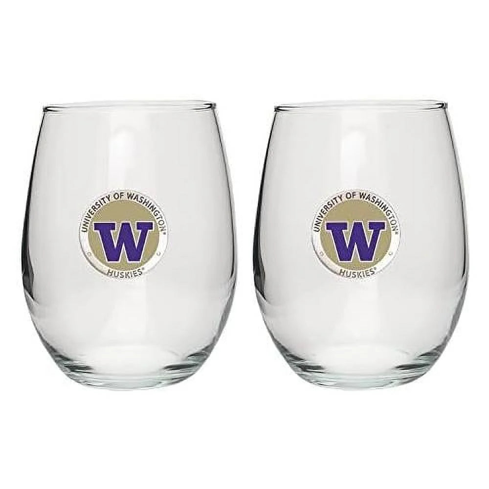 Set Of 2 15 OZ Stemless Glass Goblets X98425