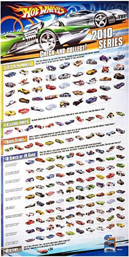 50 Pieces Hot Wheels Car Vehicle Playset U33124