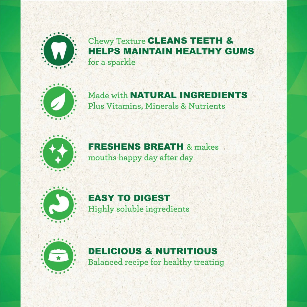 Original Flavor Dental Treats for Dogs 18 oz 4 Pack W9655