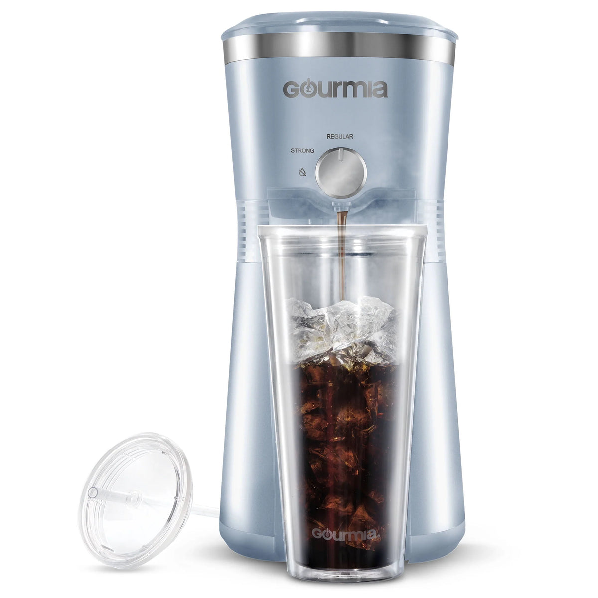 Black Iced Coffee Maker with 25 fl oz Reusable Tumbler Z5434