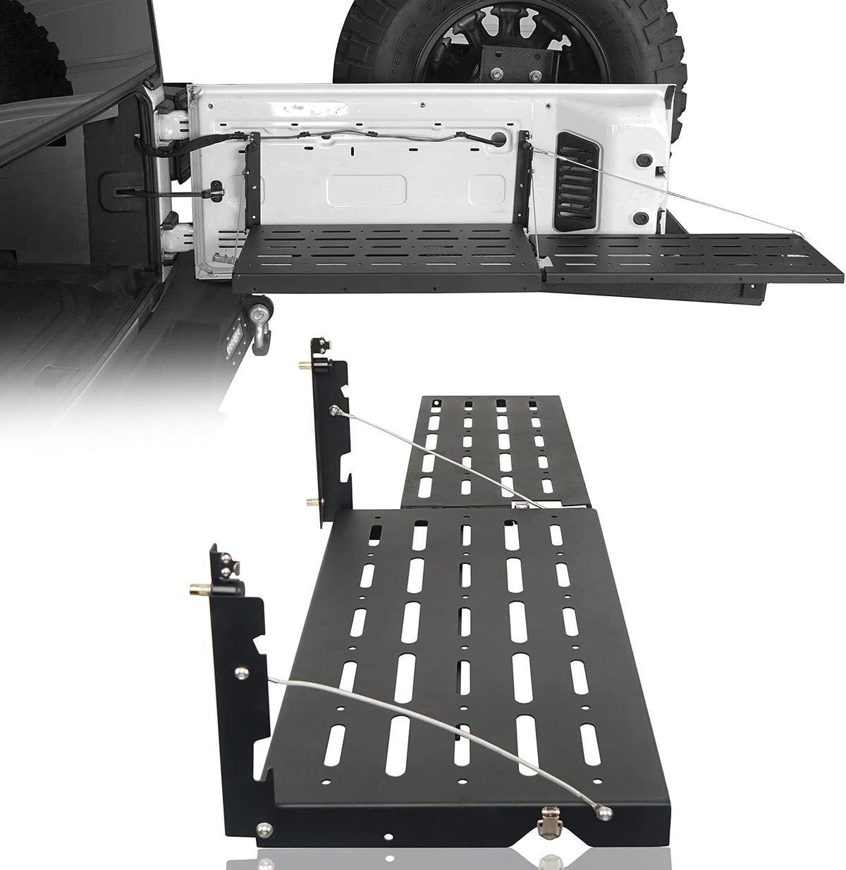 Tailgate Table Storage Rack for Jeep Wrangler JK M7046
