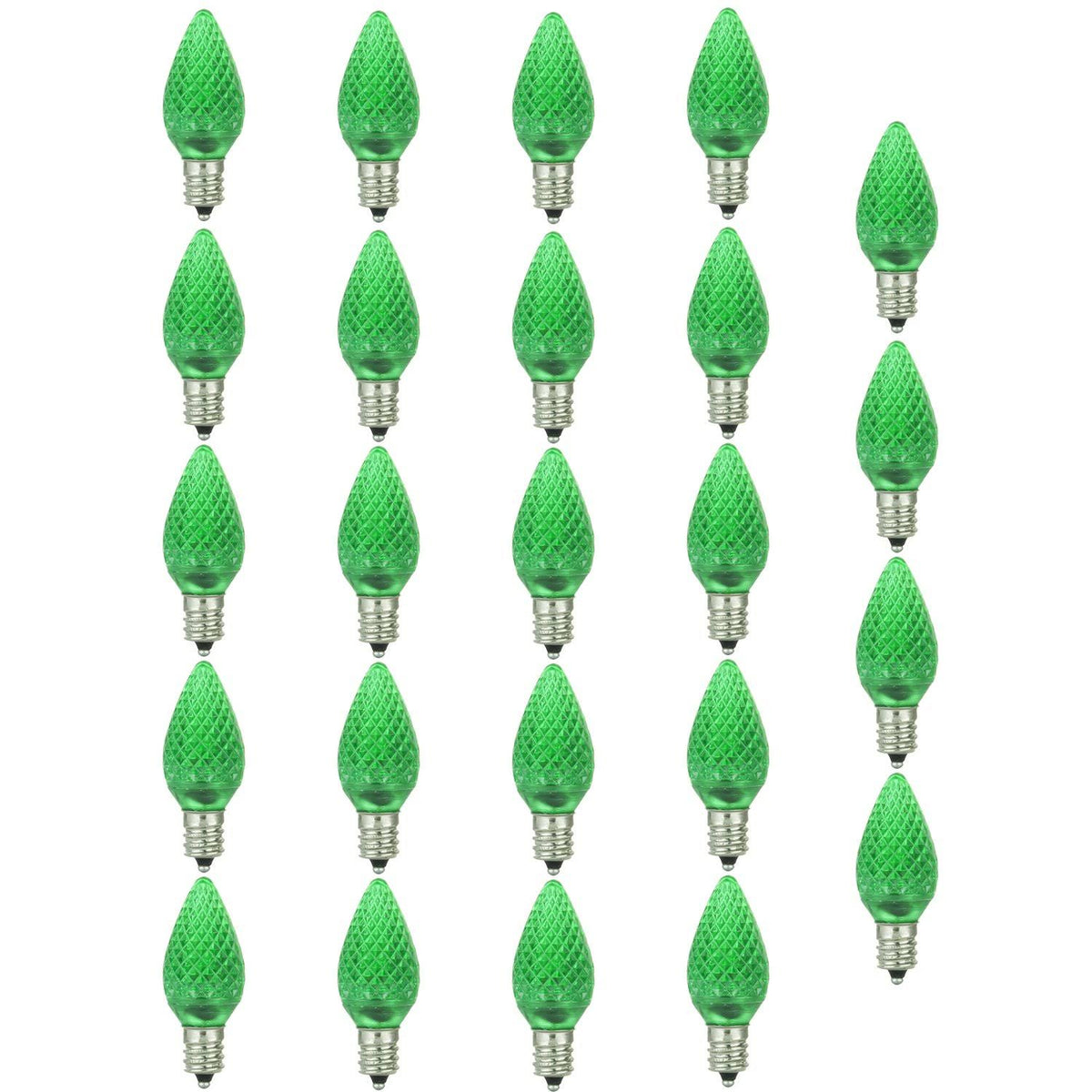 Green LED Decorative Light Bulbs 24 Pack D4769