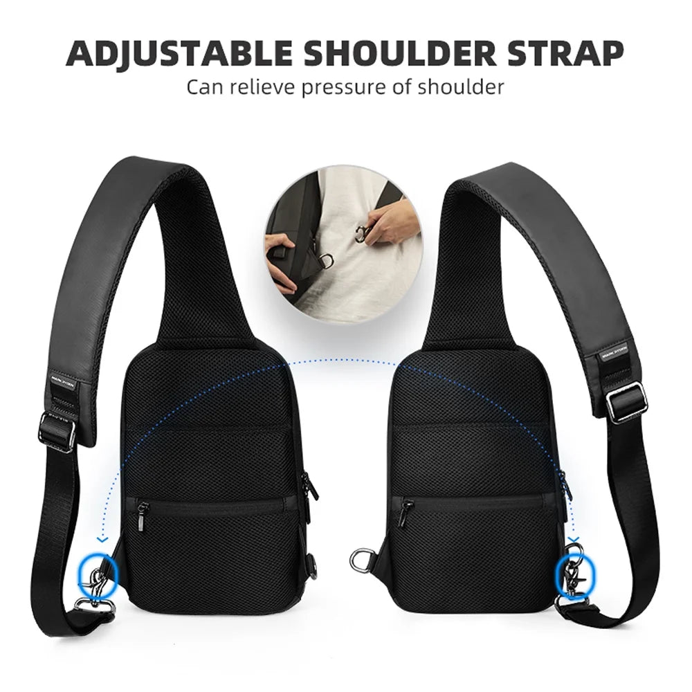TSA Lock Crossbody Chest Shoulder Bag P878