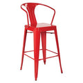 Red 30x22 Cafe Bar Stool R58012